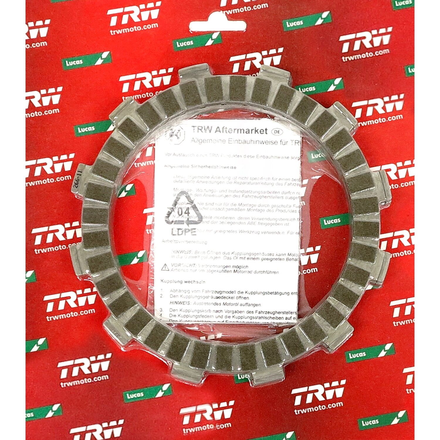 TRW clutch plate kit frictions discs