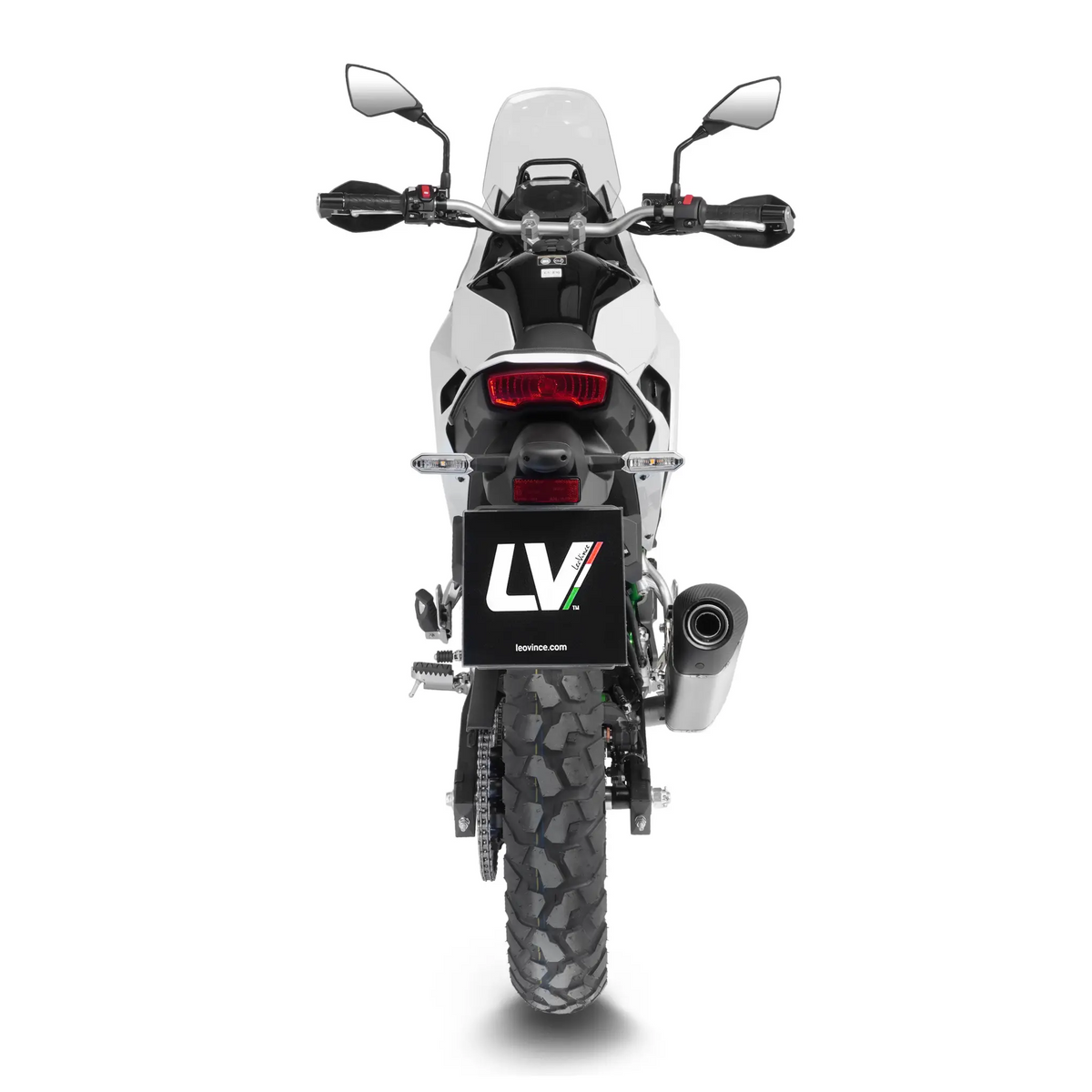 Leovince LV-14 Stainless Steel Slip-On Muffler for Kawasaki KLE