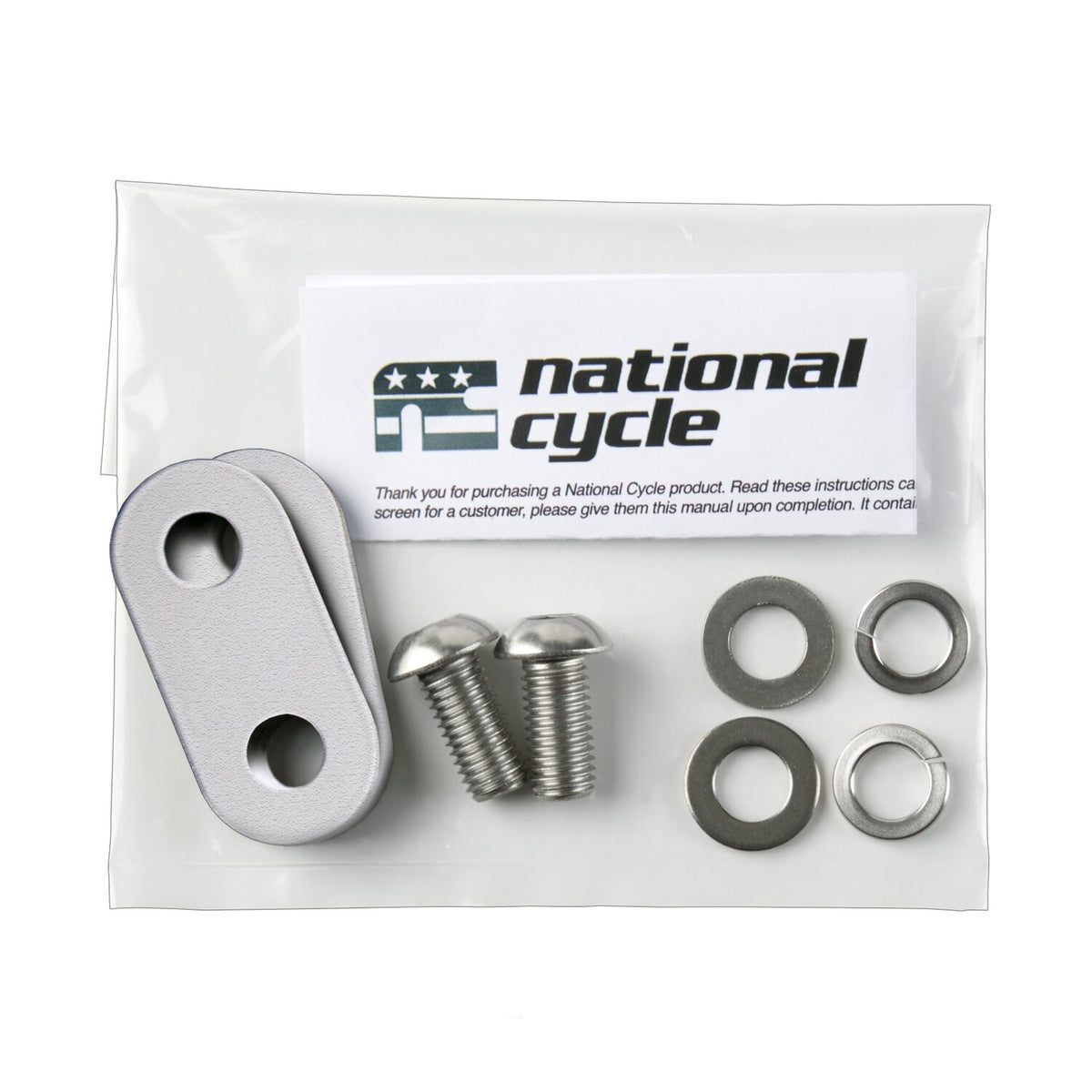 National Cycle Paladin® Comfort bars mount kit 38mm silver