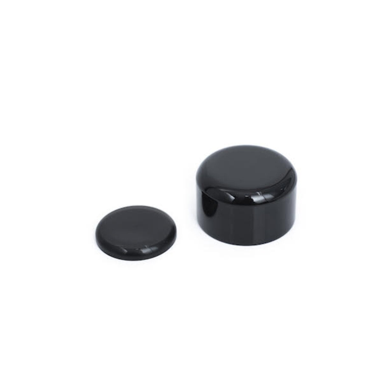 Killer Custom swingarm axle cover set - Gloss black