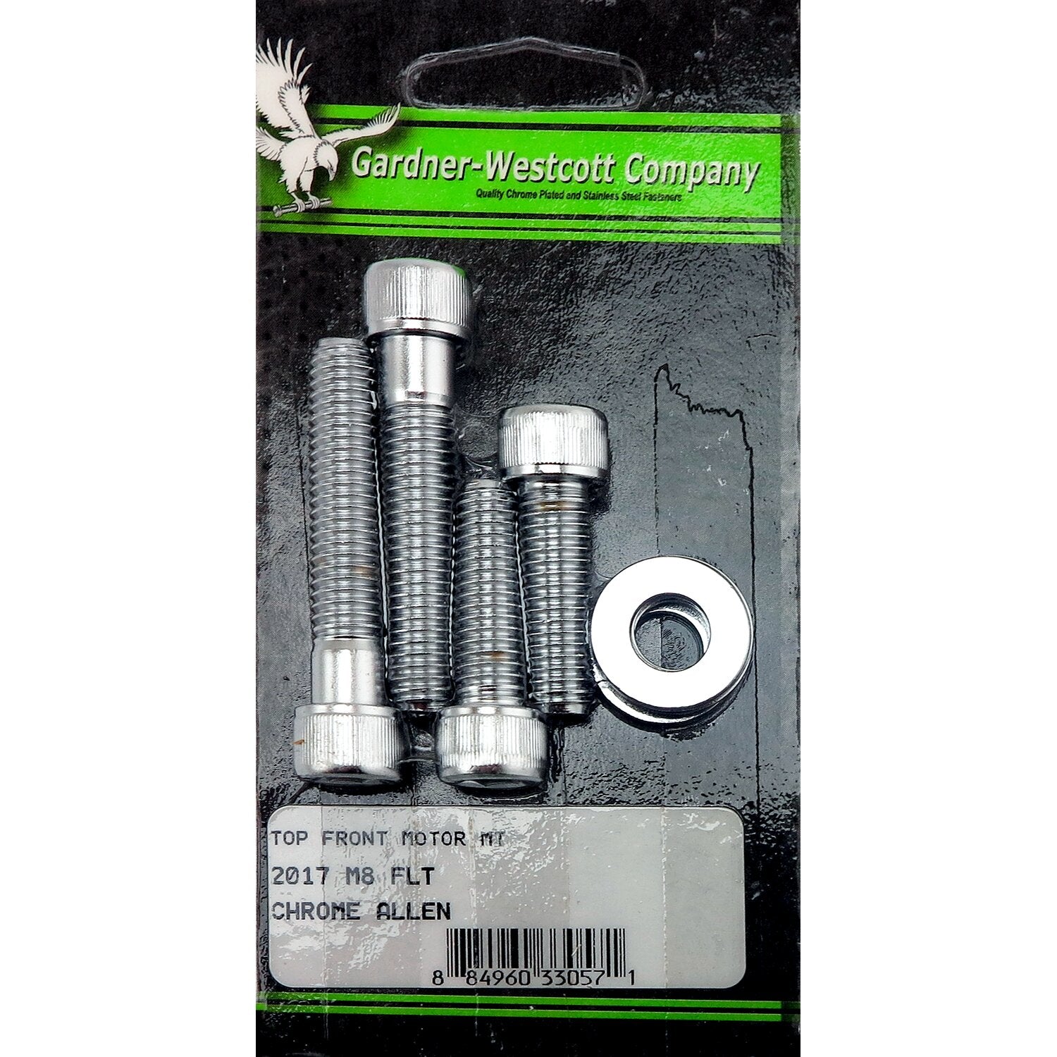 Gardner-Westcott top front motor mount kit - Chrome
