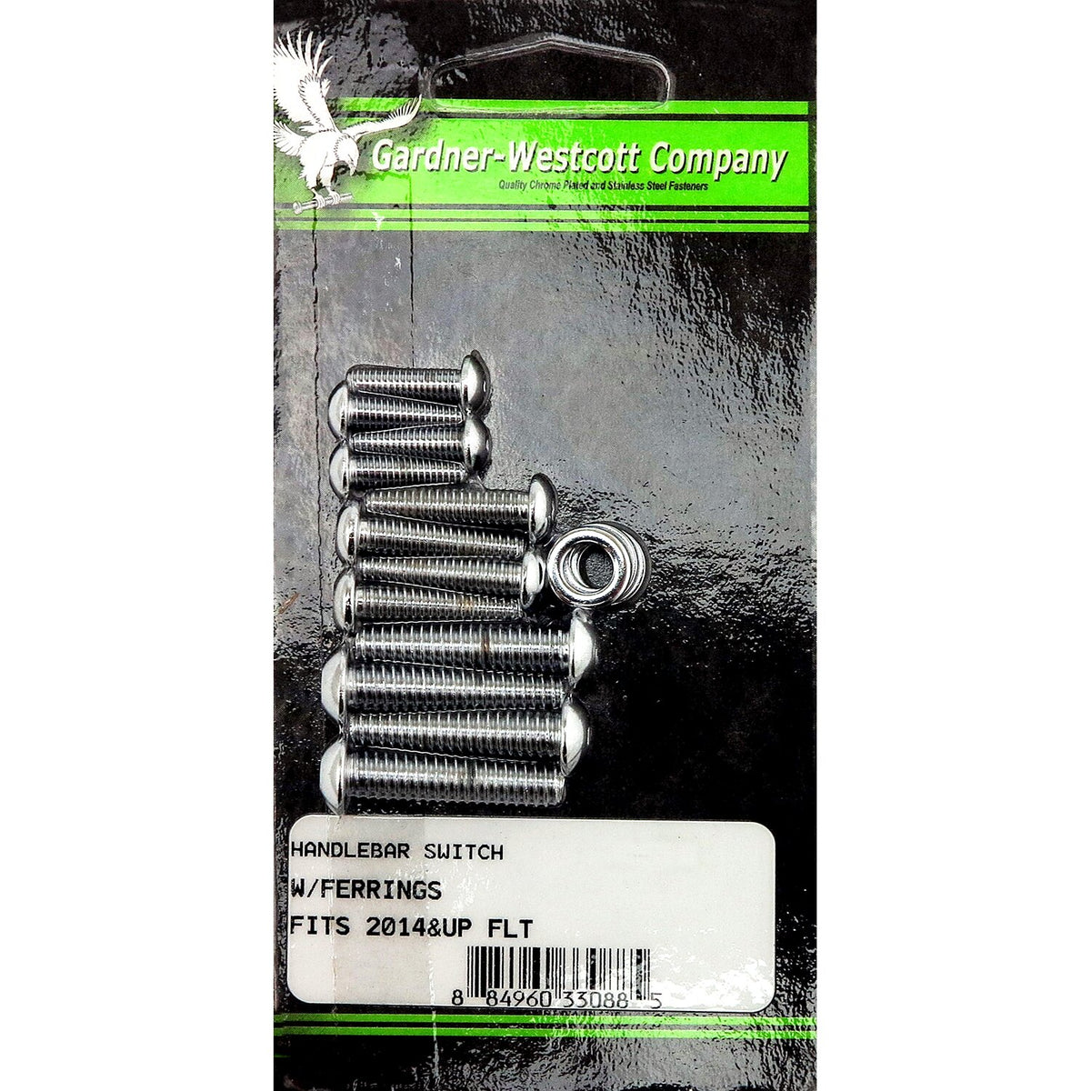 Gardner-Westcott handlebar switch cover hardware - Chrome