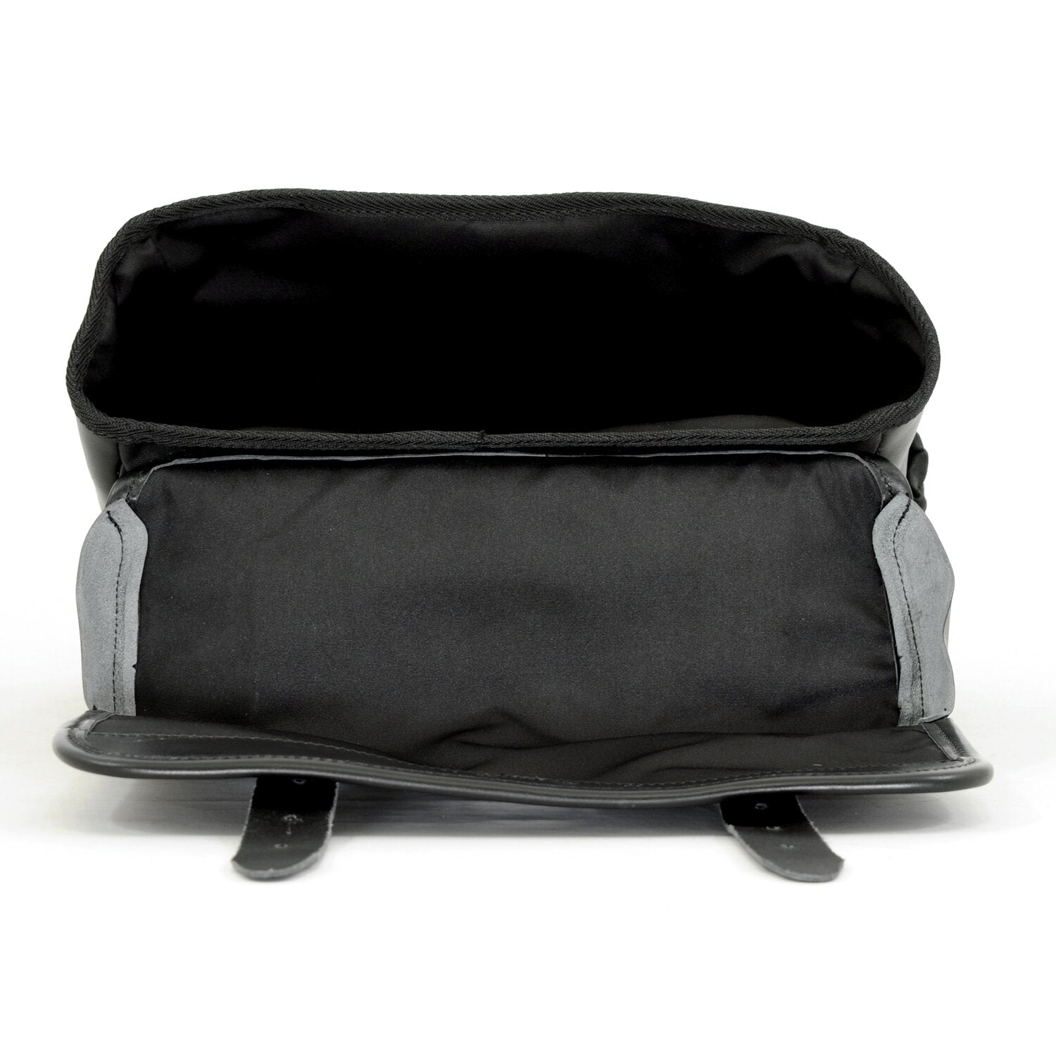 Longride 'Classic'' waxed cotton saddlebag - Black