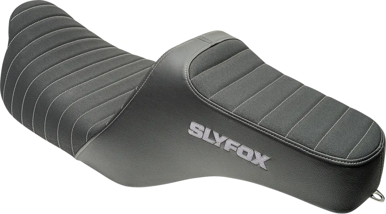 Slyfox High Noon Seat - 2-up Motorcycle Seat - For Harley Davidson