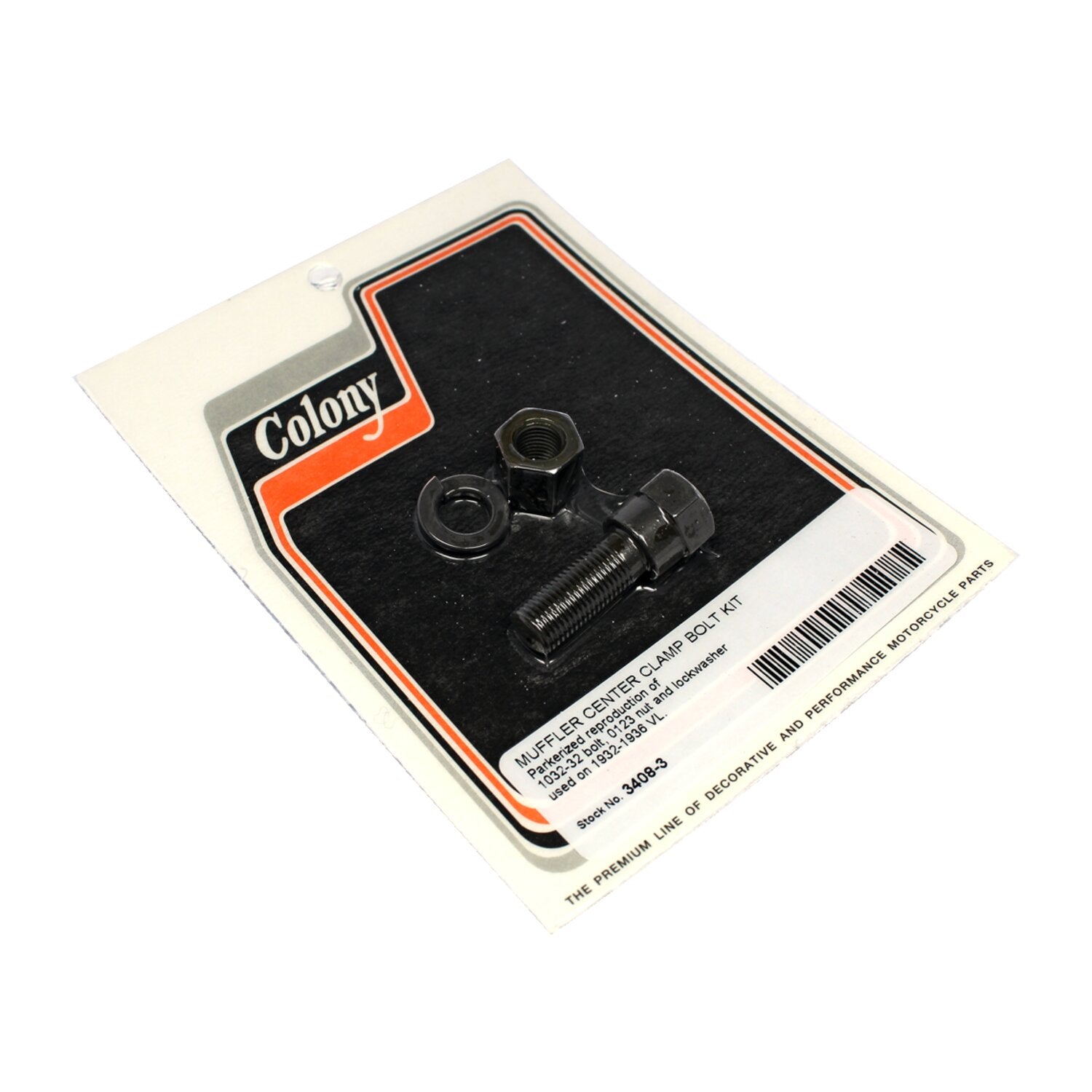 Colony muffler center clamp bolt kit