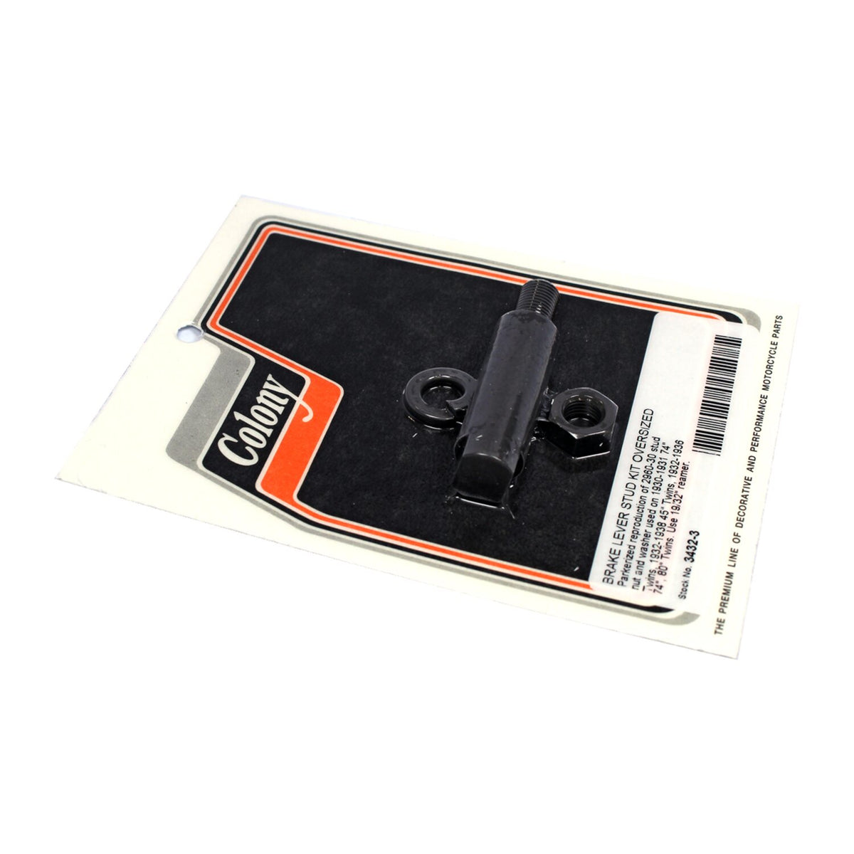 Colony brake lever stud install kit - Oversized stud