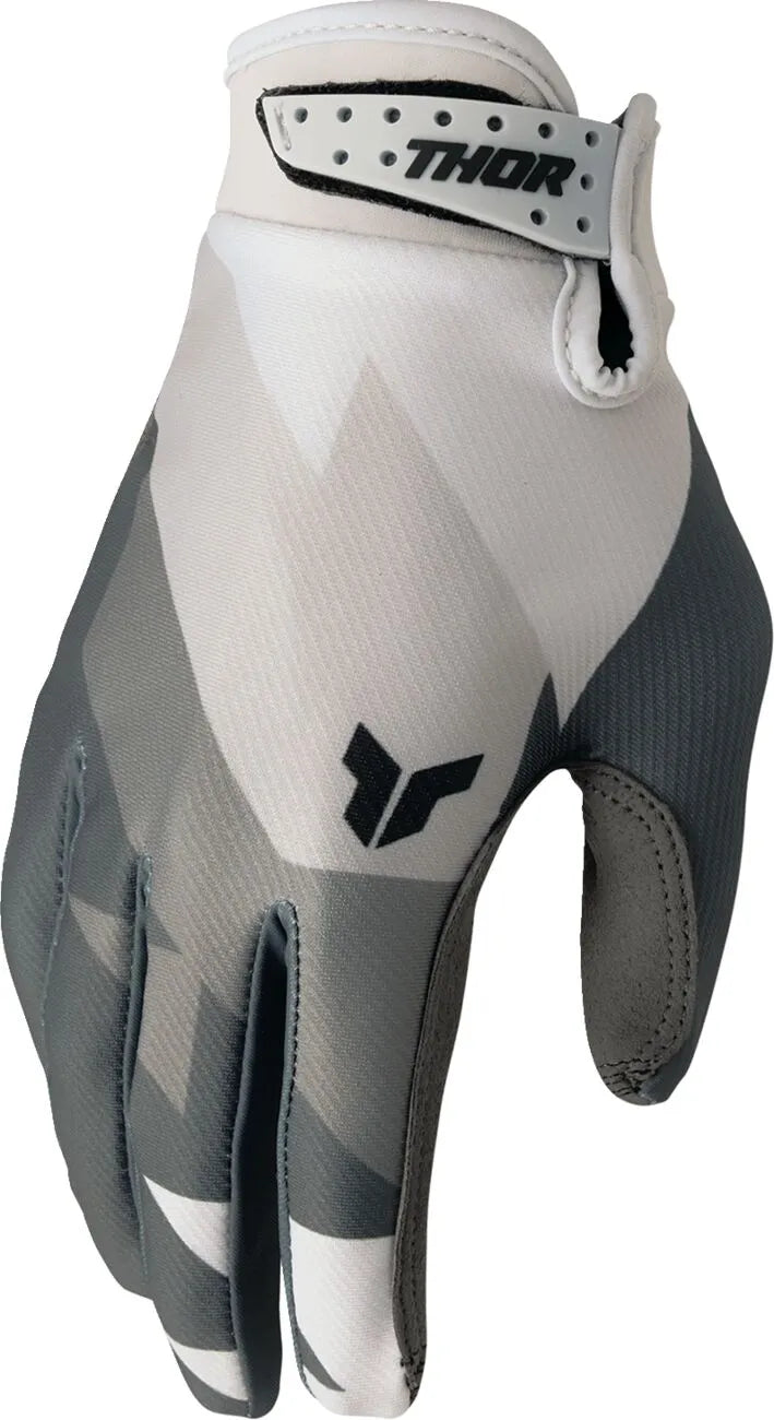 Thor Launchmode Gloves - Gray/Off-White