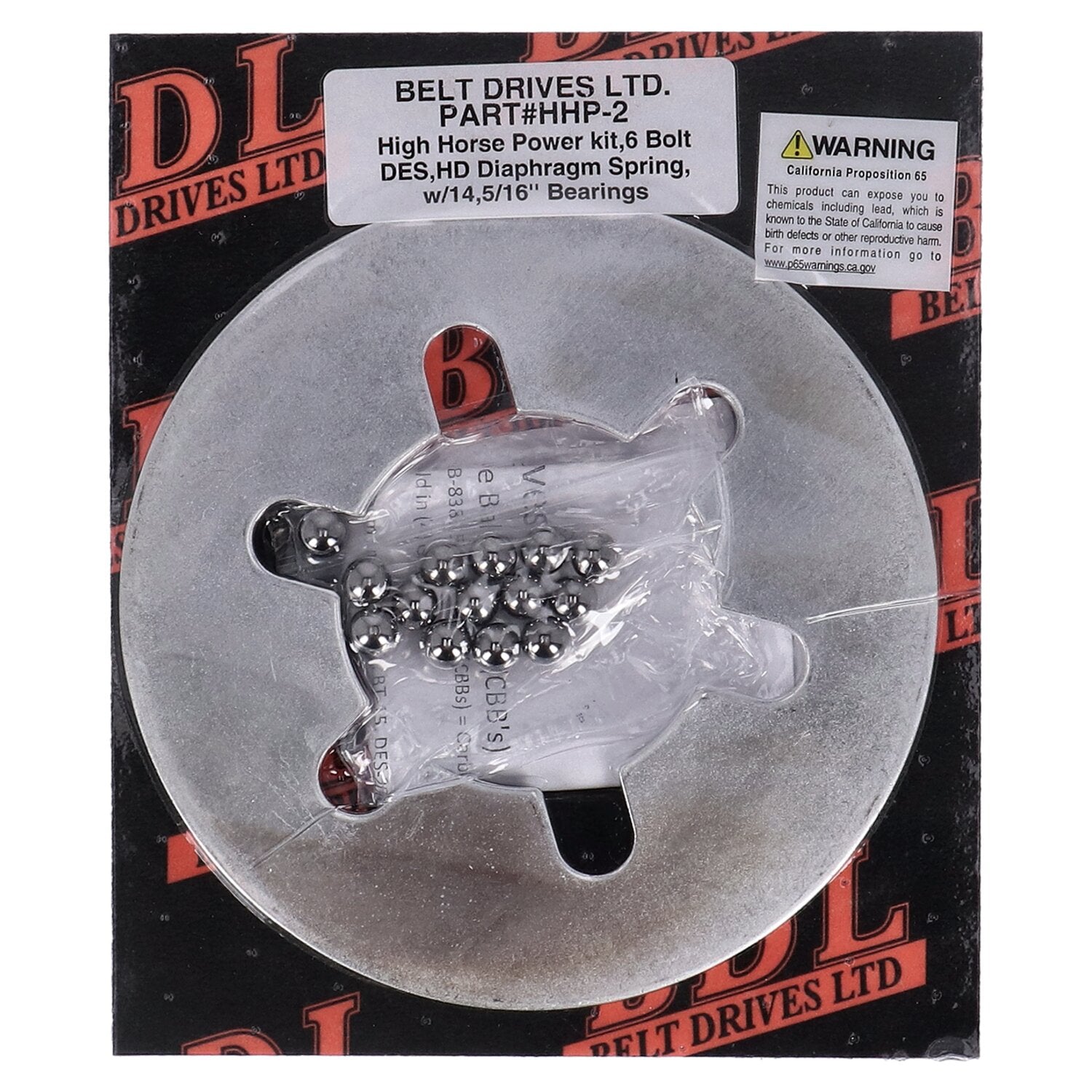 Belt Drives Ltd. optional diaphragm balls clutch spring kit - 180HP