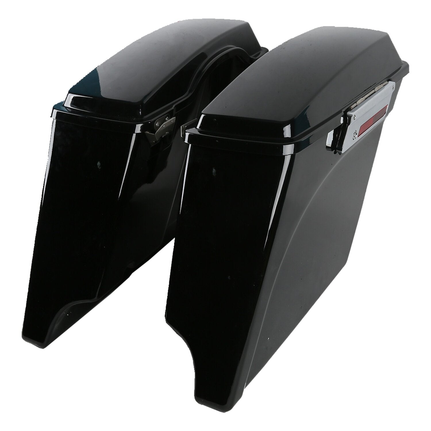 MCS 5" down extended saddlebag set - Black