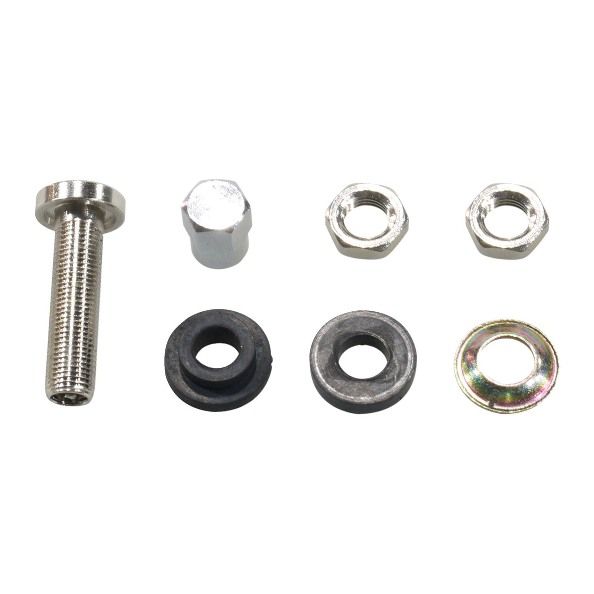 MCS Screw-in tubeless valve stem - Chrome hex cap