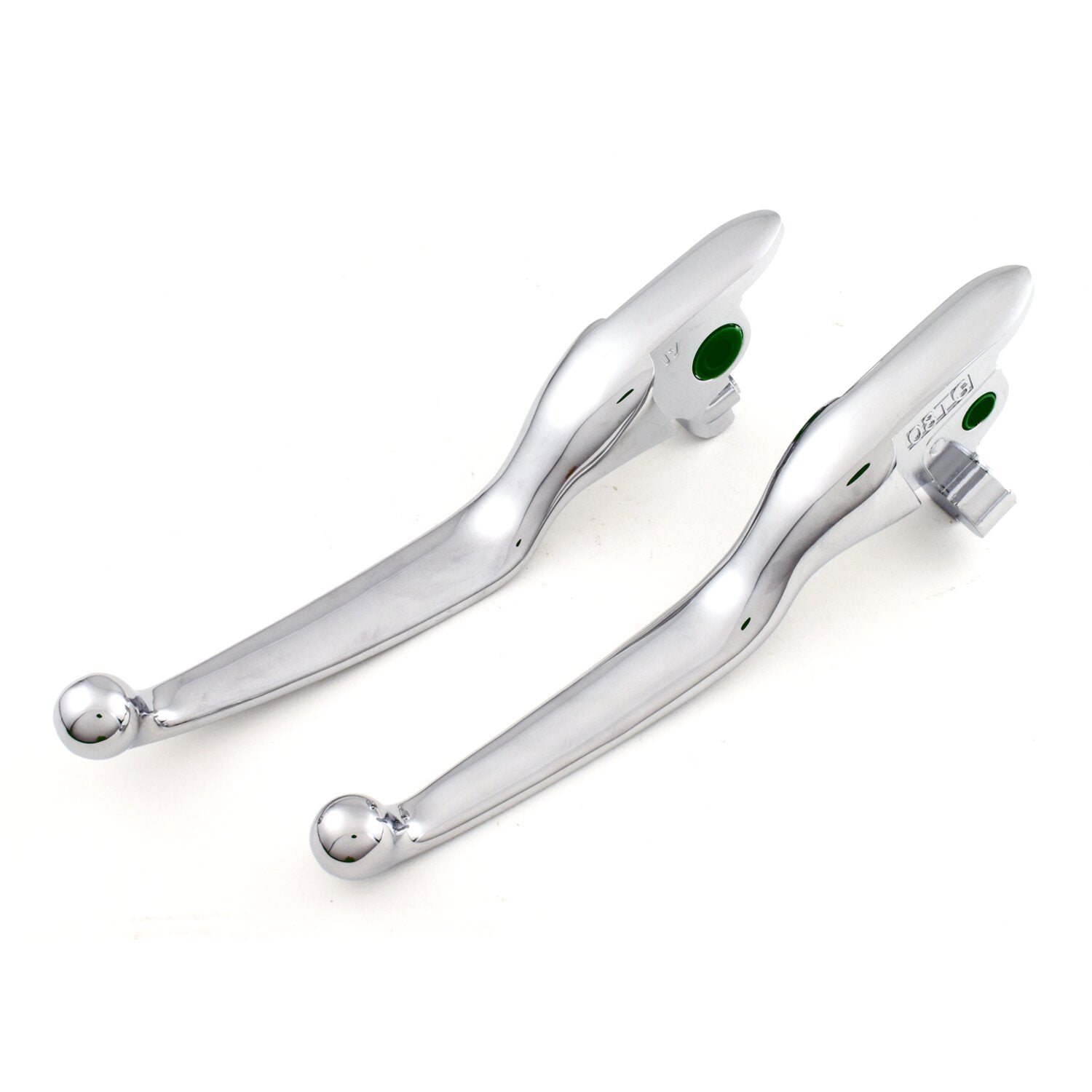 MCS Handlebar lever kit wide blade chrome