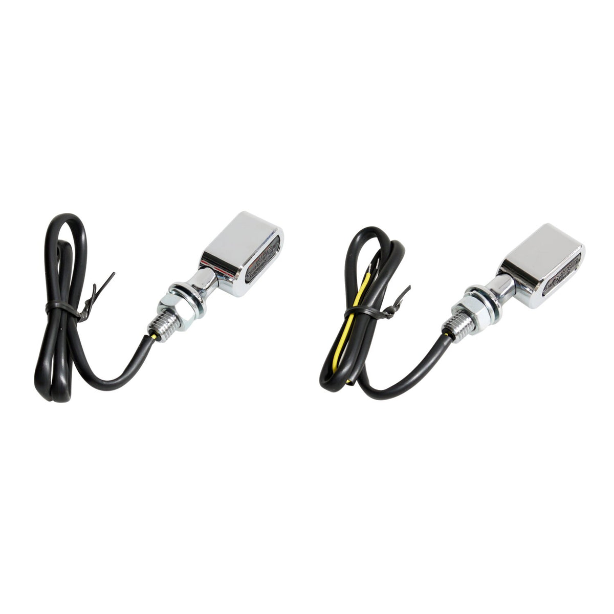 MCS Fastline LED turn signal set - Chrome smoke lens