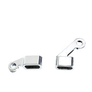 MCS Fastline below bar LED turn signal set - Chrome smoke lens