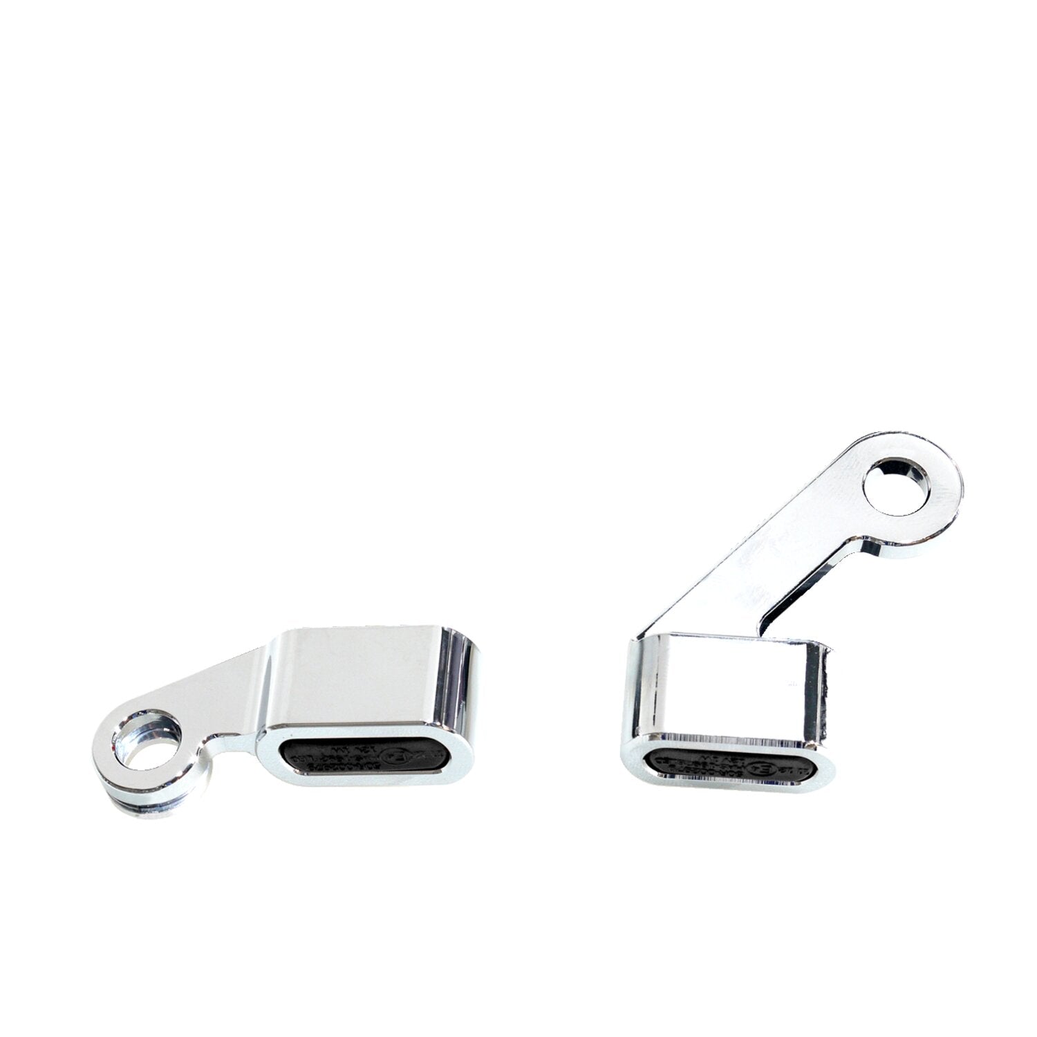 MCS Fastline below bar LED turn signal set - Chrome smoke lens