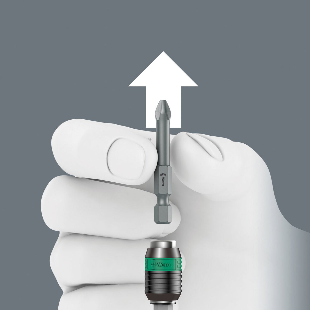 Wera Kraftform 1/4" bit holding Turbo bit driver handle