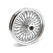 MCS radial 48 fat spoke rear wheel 3.50 x 16 chrome