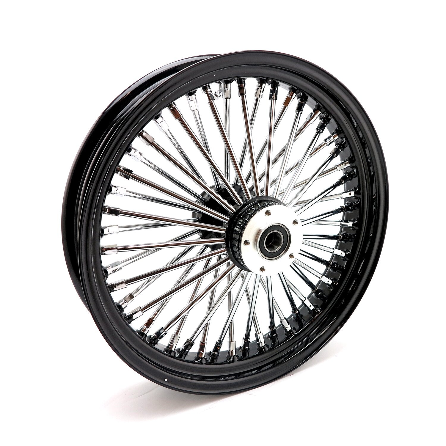 MCS radial 48 fat spoke front wheel 3.50 x 18 DF black