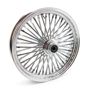 MCS radial 48 fat spoke front wheel 3.50 x 18 SF chrome