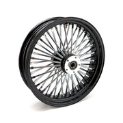 MCS radial 48 fat spoke rear wheel 4.25 x 18 black