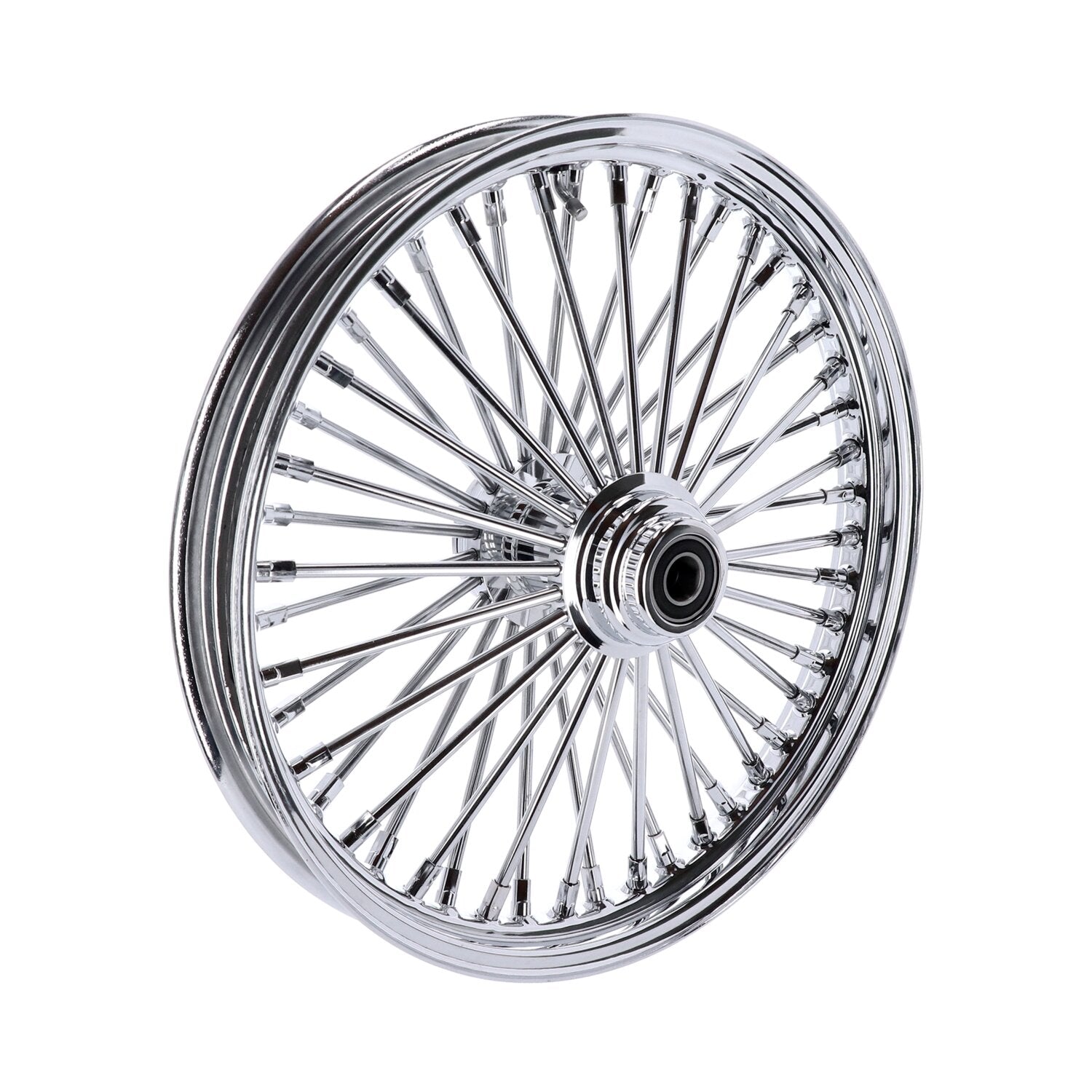 MCS radial 48 fat spoke front wheel 2.15 x 19 SF chrome
