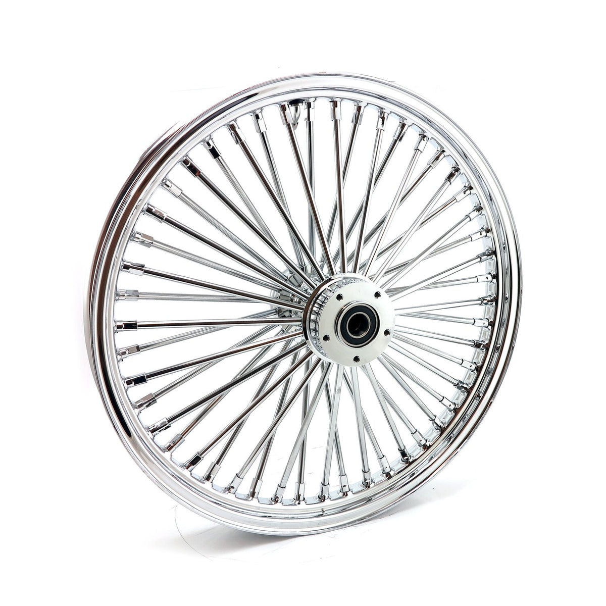 MCS radial 48 fat spoke front wheel 2.15 x 21 DF chrome