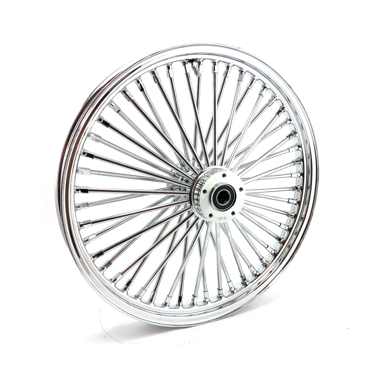 MCS radial 48 fat spoke front wheel 2.15 x 21 DF chrome