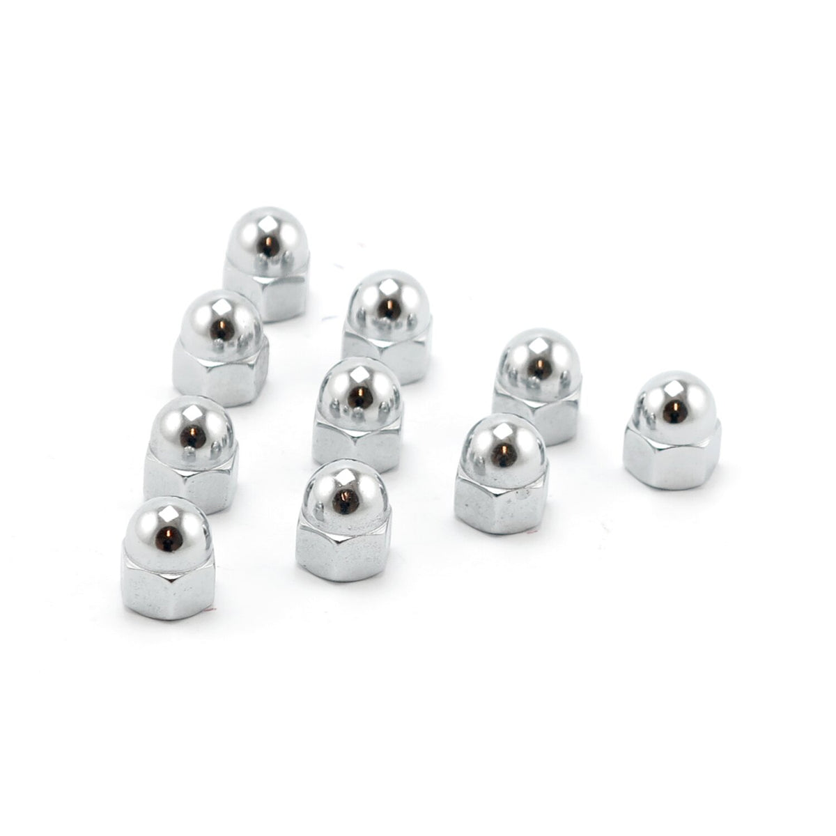 Colony M10 x 1.25 acorn nuts chrome - Low Crown