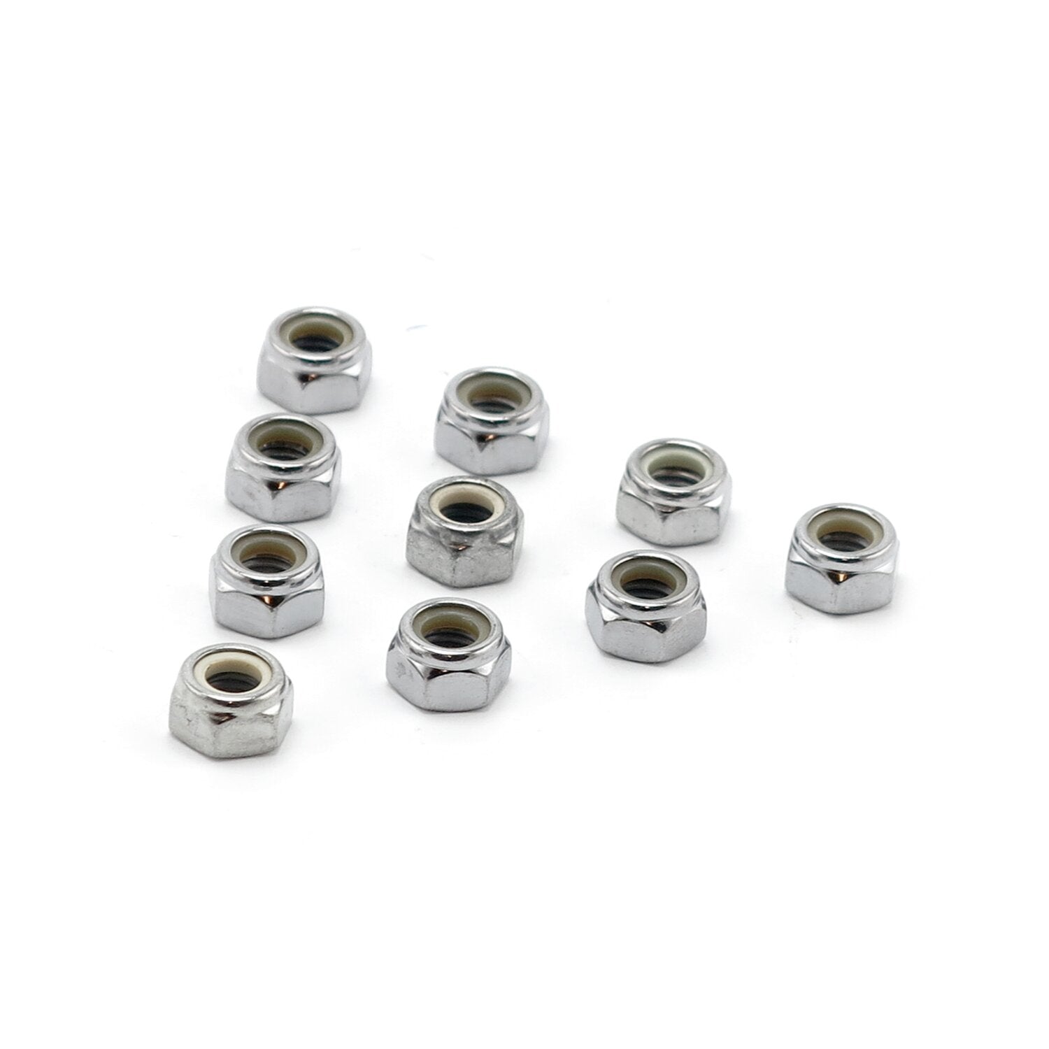 Colony M12 x 1.75 Nylon insert lock nuts - Chrome