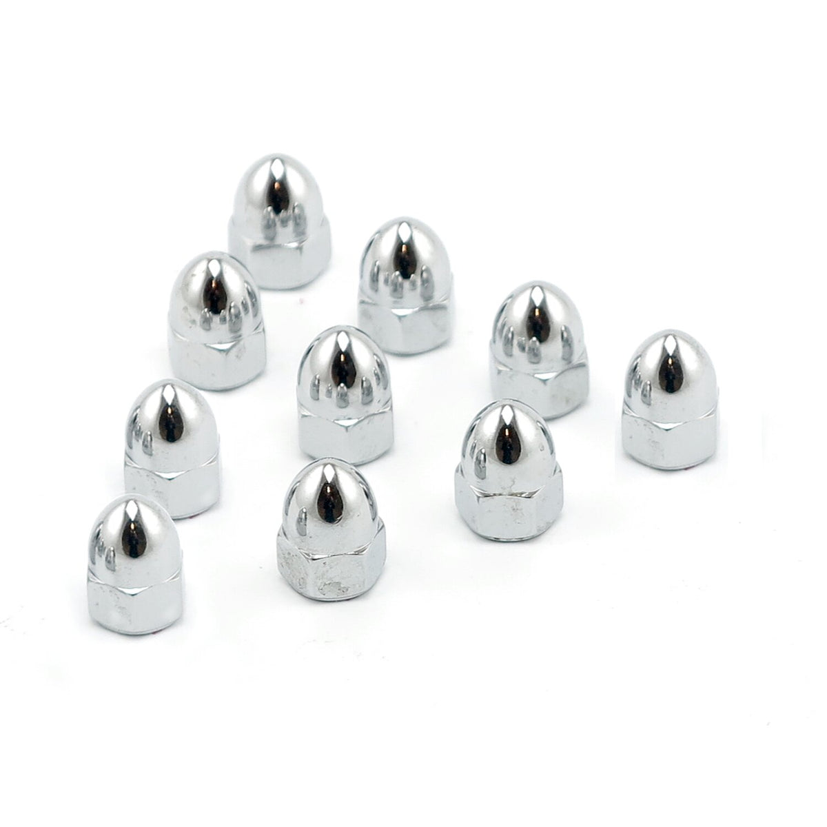 Colony 3/8-16 acorn nuts chrome - High Crown