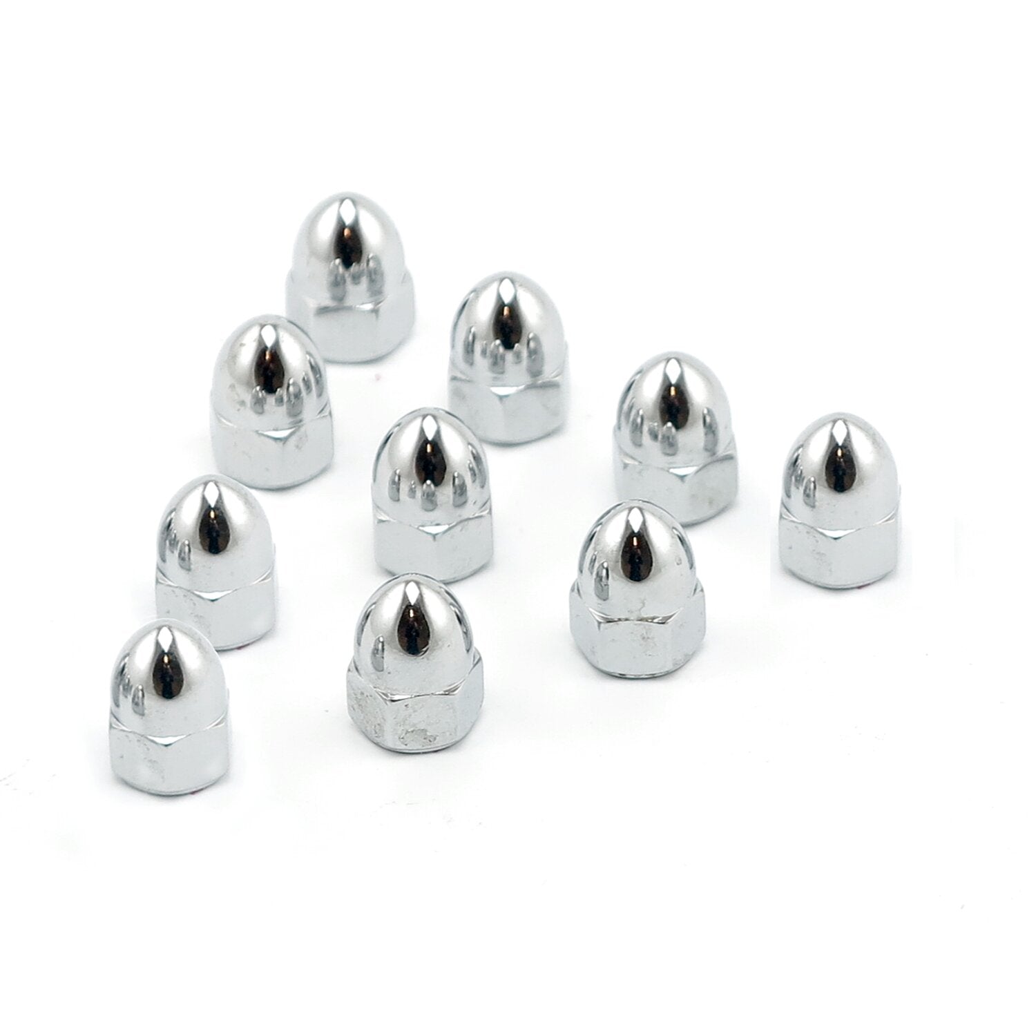 Colony 5/16-18 acorn nuts chrome - High Crown
