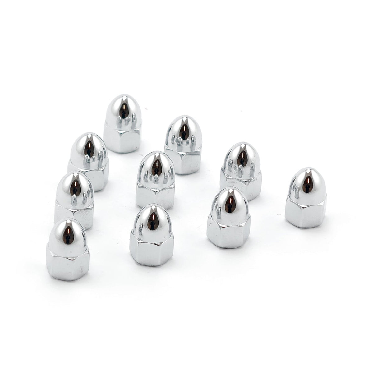 Colony M8 x 1.25 acorn nuts chrome - High Crown