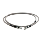 Goodridge brake line upper front stainless clear coated