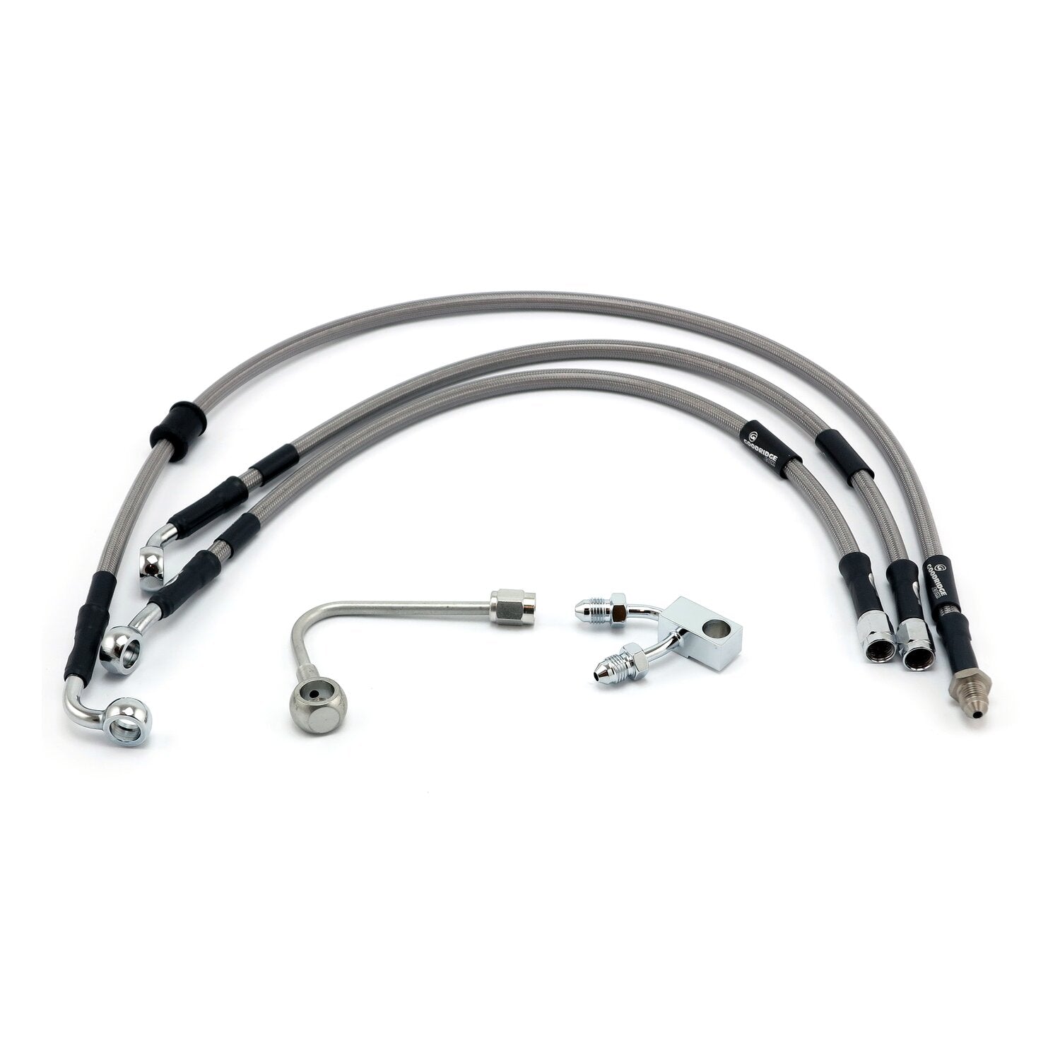 MCS by Goodridge brake line front stainless clear coated
