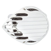 Rough Crafts Teardrop Finned air cleaner assembly - Chrome