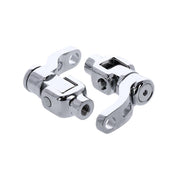 MCS M8 Softail passenger footpeg mount kit 360° adj - Chrome