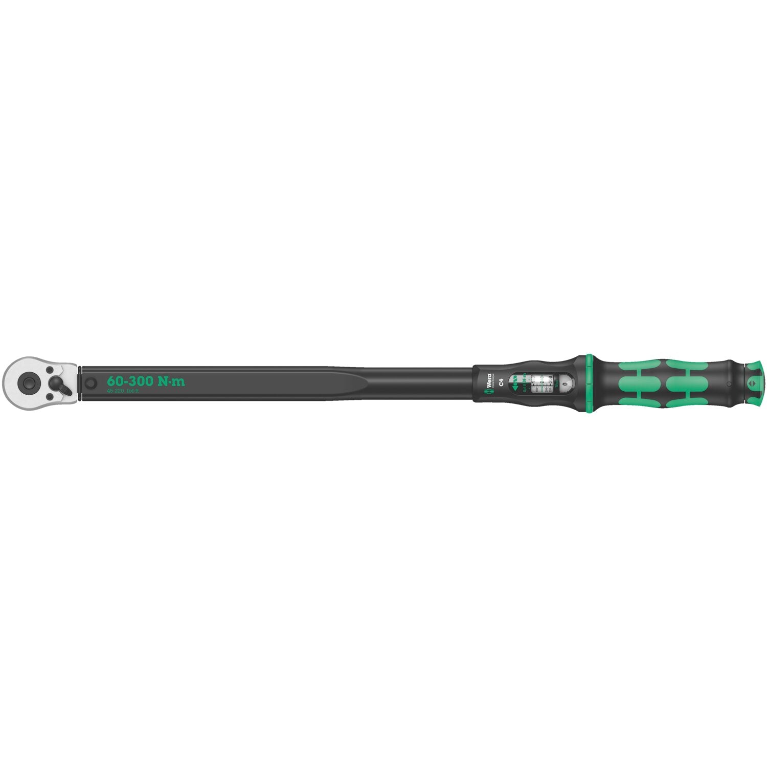 Wera 1/2" drive torque wrench 60-300 Nm with ratchet