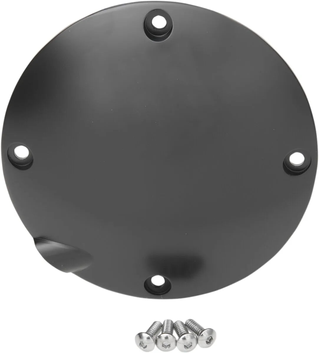 Drag Specialties Black Satin Derby Cover for Harley Big Twin