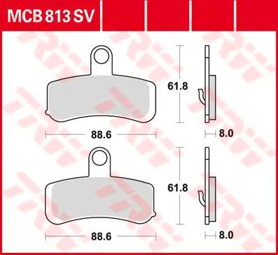 Trw Sv Series Sinter Bremsbeläge - Vorne