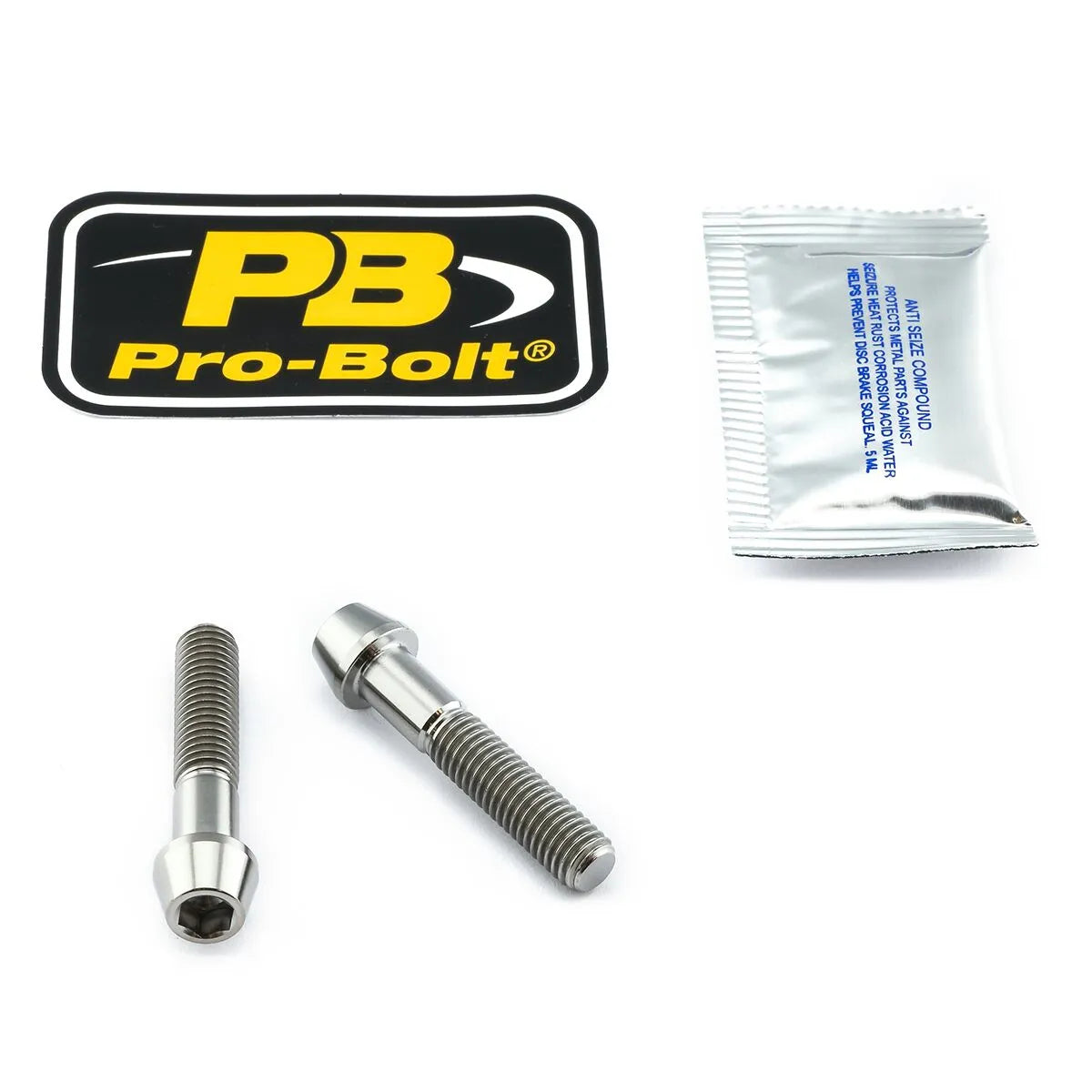 Pro Bolt Titanium Clip-on / Handle Bar Mount Bolt Kit