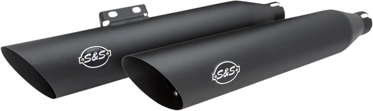 S&S Cycle Slash-Cut Slip-On Schalldämpfer In Guardian Black