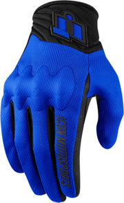Icon Anthem 2 Ce™ Men's Motorcycle Gloves - Black/Blue