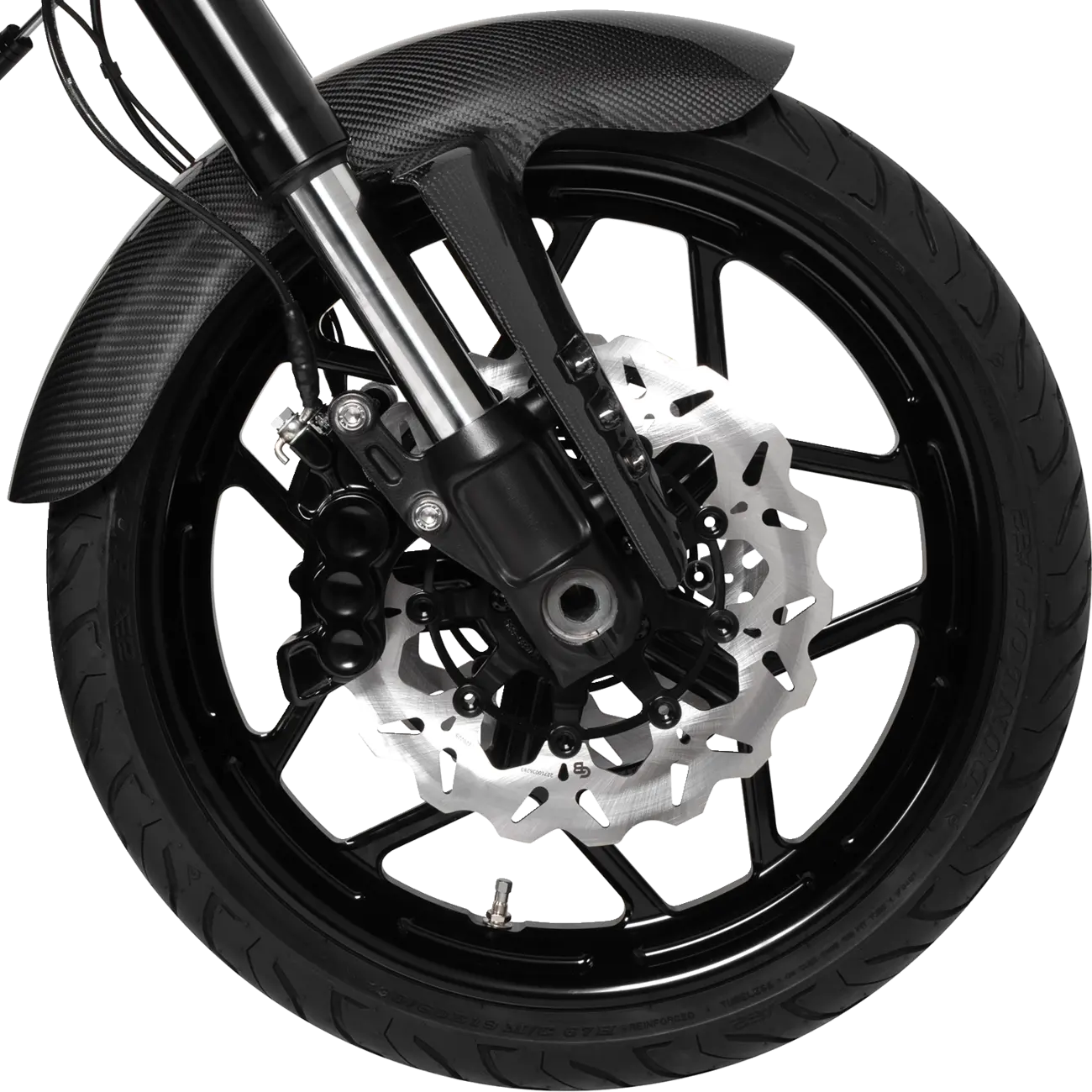 Arlen Ness Qualifier Carbon Fiber Front Fender for 19"-21" Wheels