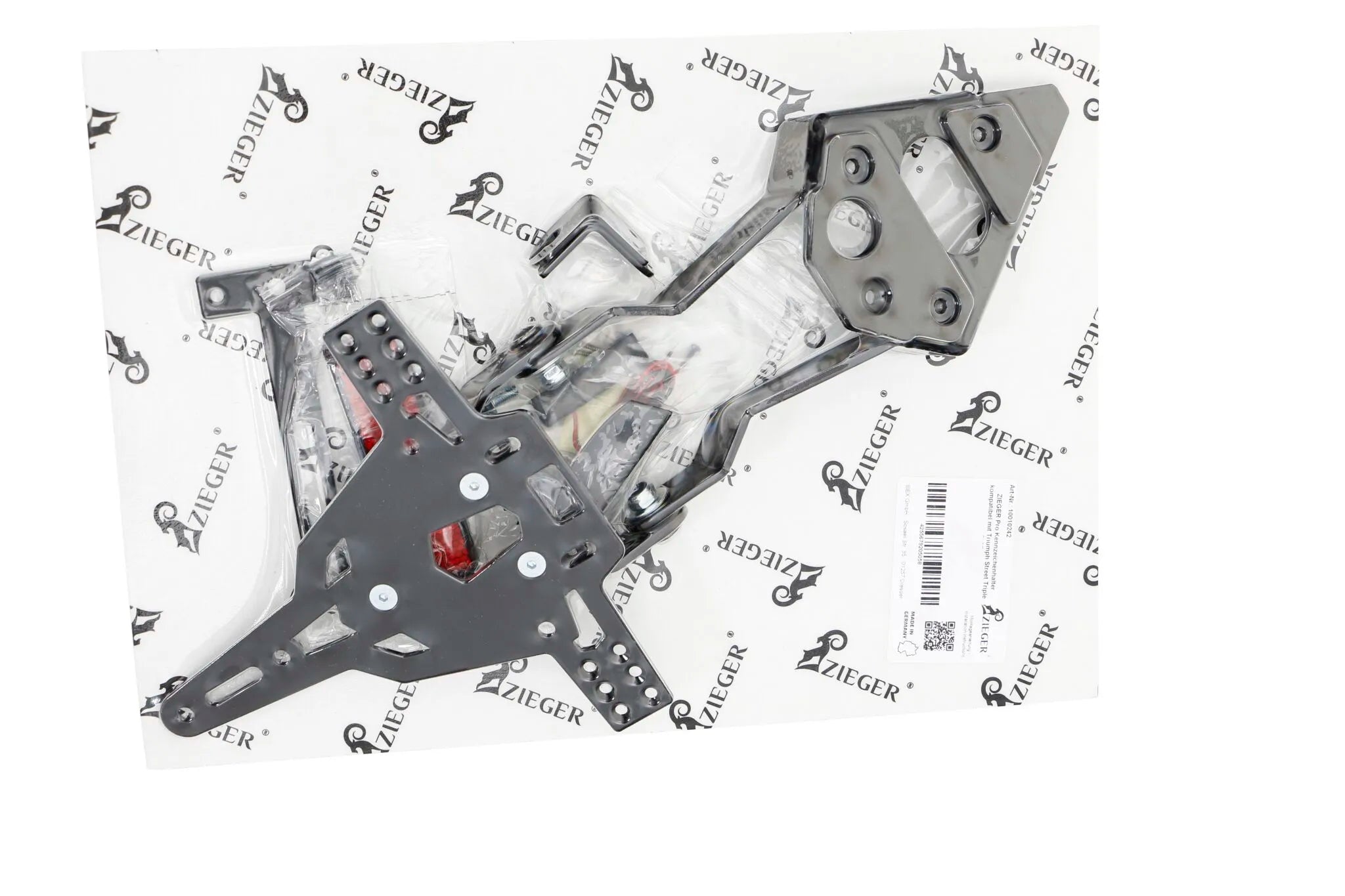 Zieger Pro License Plate Holder Type A For Triumph