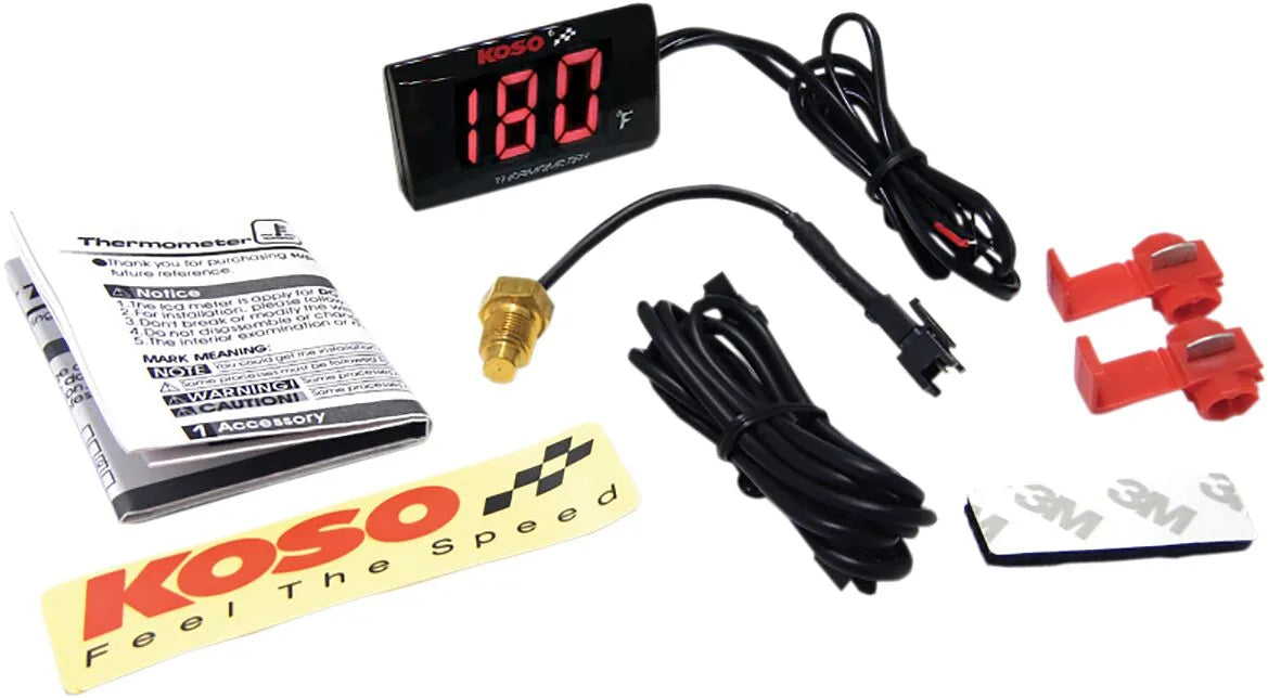 Koso North America Super Slim Temperature Gauge