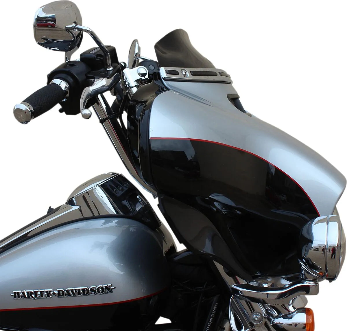 Klock Werks Flare Windshield - Black, 4"