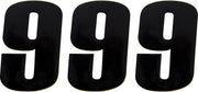 Moose Offroad Vinyl Race Numbers 4-1/2" Black