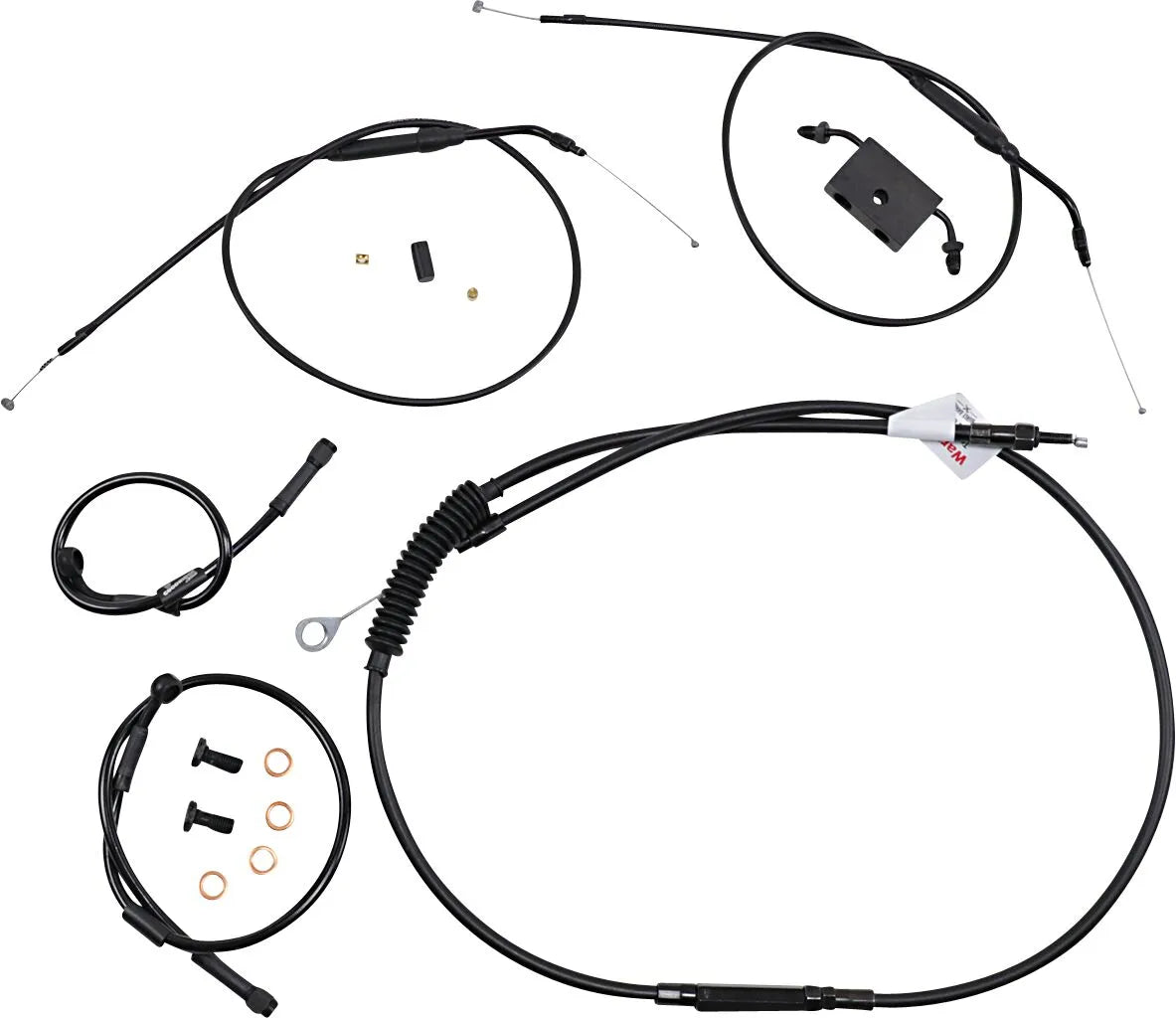 Burly Brand Handlebar Cable & Brake Line Kit for Sportster ABS