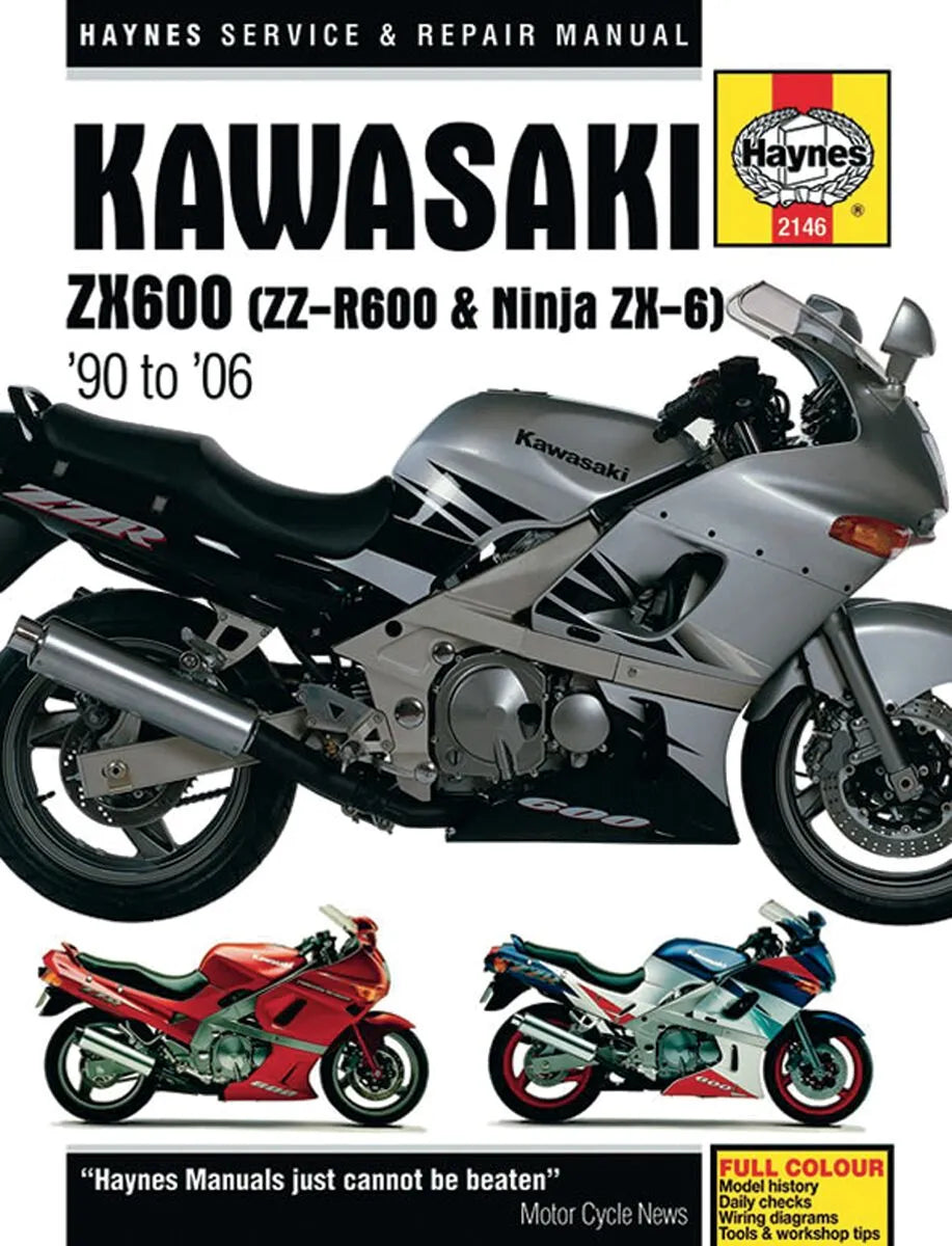 Haynes Repair Manual for Kawasaki ZZR600 ZX-6 1990-2006