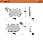 Moto-Master Roadpro Sinter Scooter Bremsbeläge - Hinten