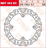 Trw Ec Cross Design Bremsscheibe - Hinten